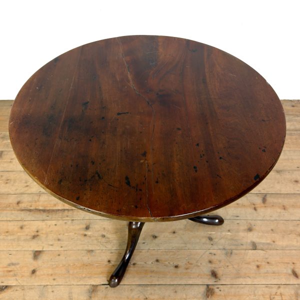 M-6990 Antique George III Mahogany Tripod Table (7)