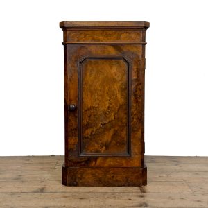 M-6992 Antique VIctorian Burr Walnut Pot Cupboard (2)