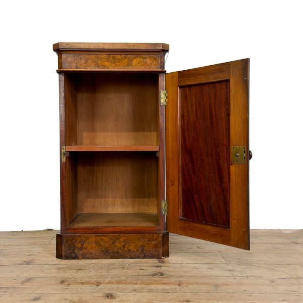 M-6992 Antique VIctorian Burr Walnut Pot Cupboard (3)