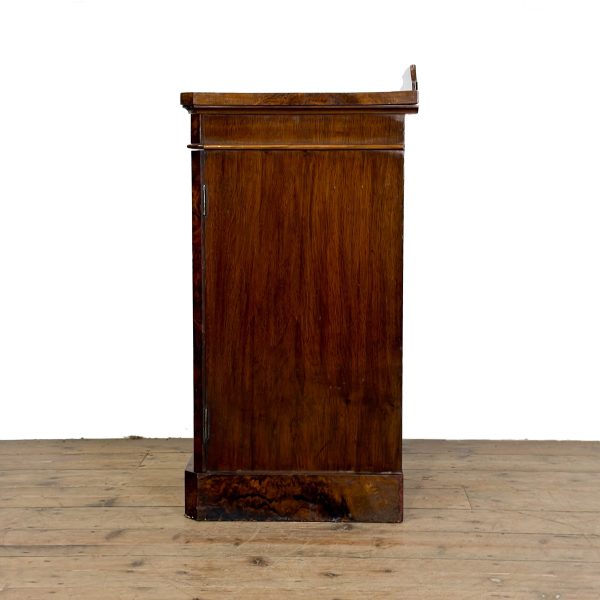 M-6992 Antique VIctorian Burr Walnut Pot Cupboard (5)