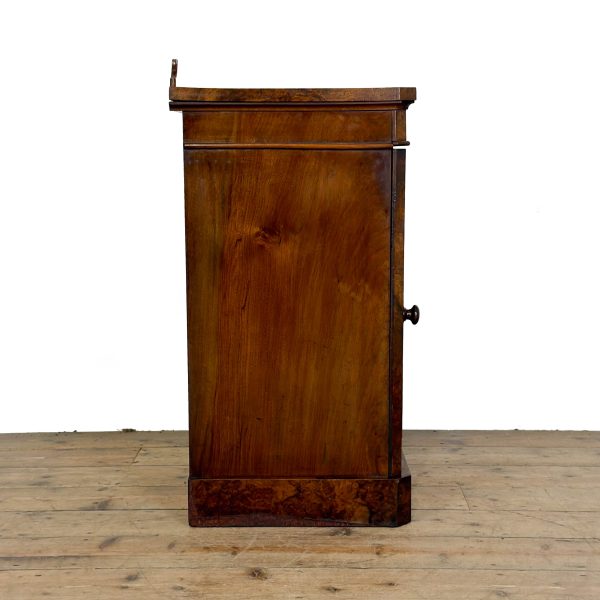M-6992 Antique VIctorian Burr Walnut Pot Cupboard (7)
