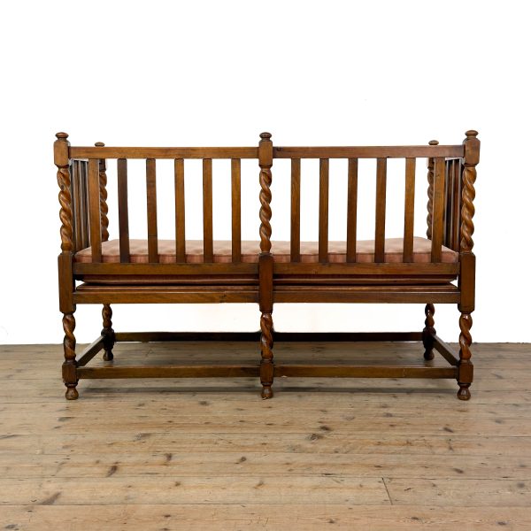 M-6994 Arts and Crafts Style Hall Bench (5)