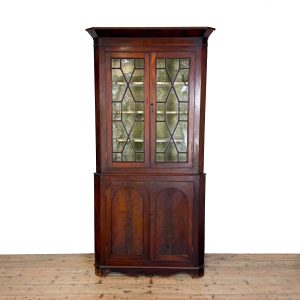M-7012 Antique Mahogany Corner Cupboard (3)