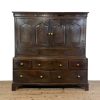 M-7014 Antique 18th Century Welsh Oak Carmarthenshire Coffer (01)