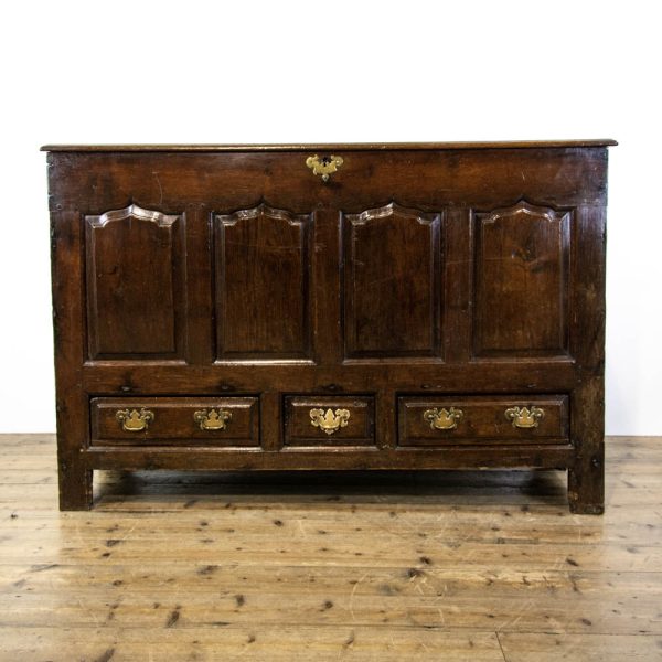 M-3278 Antique Welsh Oak Mule Chest 1