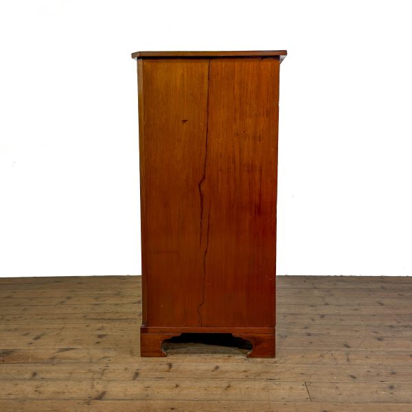M-S026 Antique Serpentine Mahogany Chest of Drawers (8)