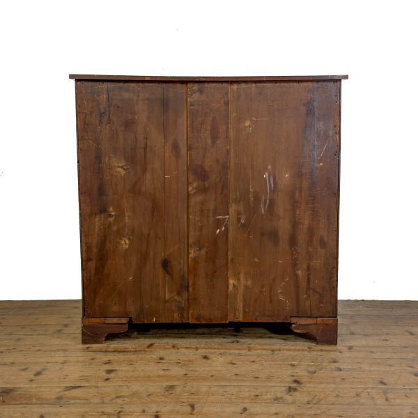 M-S026 Antique Serpentine Mahogany Chest of Drawers (9)