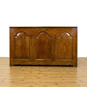 M-3469 Antique Welsh Oak Panelled Coffer 1