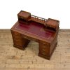 M-6303 Antique Victorian Mahogany Pedestal Desk by Hobbs & Co. 1