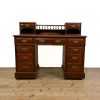 M-6303 Antique Victorian Mahogany Pedestal Desk by Hobbs & Co. 2