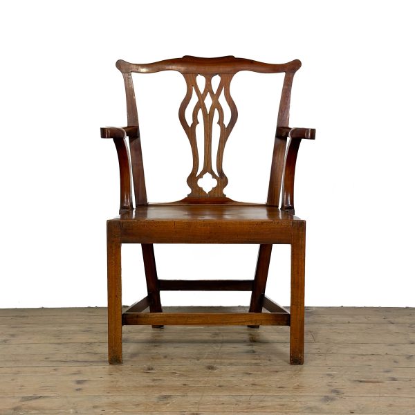 M-6950 Antique Fruitwood Chippendale Style Armchair (1)