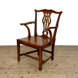M-6950 Antique Fruitwood Chippendale Style Armchair (2)