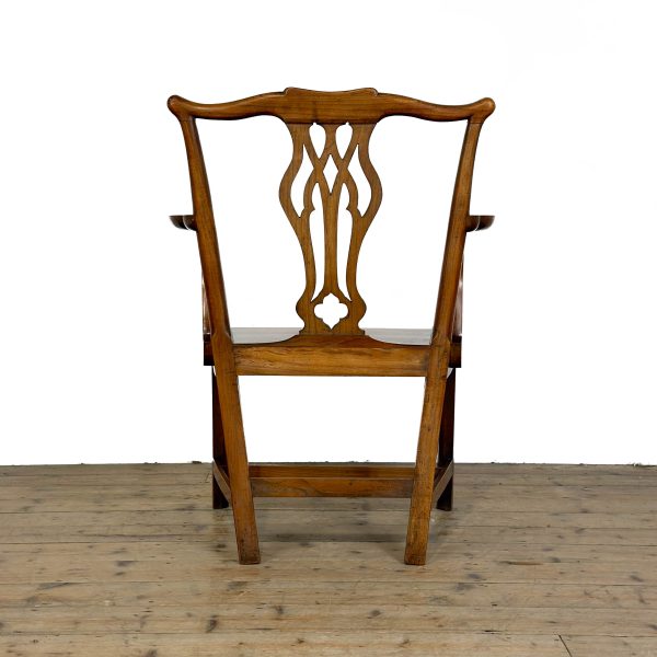 M-6950 Antique Fruitwood Chippendale Style Armchair (6)