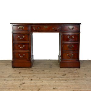 M-6986 20th Century Mahogany Pedestal Desk (2)