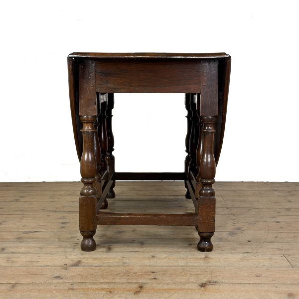 M-6988 Antique Large 18th Century Oak Gateleg Table (5)