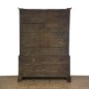 M-6989 Antique 18th Century Oak Livery Cupboard Wardrobe (8)