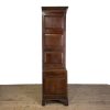 M-6989 Antique 18th Century Oak Livery Cupboard Wardrobe (9)
