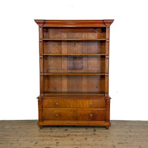 M-6993 Antique Walnut Open Bookcase (2)