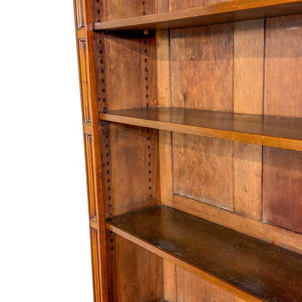 M-6993 Antique Walnut Open Bookcase (4)