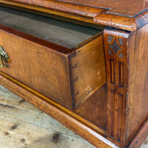 M-6993 Antique Walnut Open Bookcase (9)