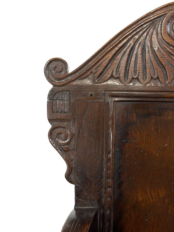 M-6996 Antique Pair of Wainscot Chairs (1)