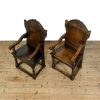 M-6996 Antique Pair of Wainscot Chairs (6)