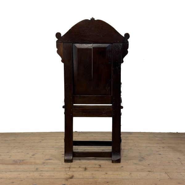 M-6996 Antique Pair of Wainscot Chairs (8)
