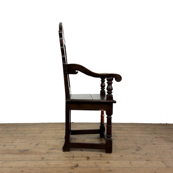 M-6996 Antique Pair of Wainscot Chairs (9)