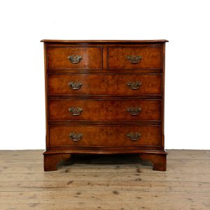 M-6998 Georgian Style Elm Serpentine Chest of Drawers (2)