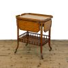 M-7000 Edwardian Oak Two Tier Trolley Side Table (3)