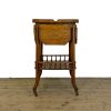 M-7000 Edwardian Oak Two Tier Trolley Side Table (4)