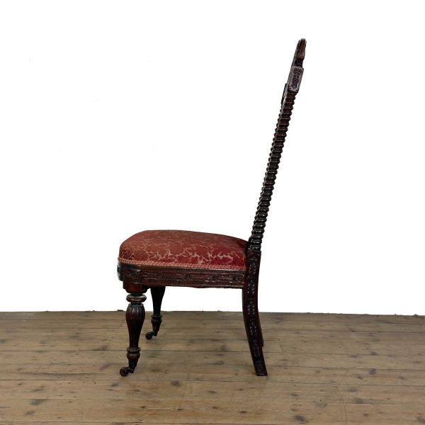 M-7002 Antique 19th Century Carved Anglo Indian Chair (5)