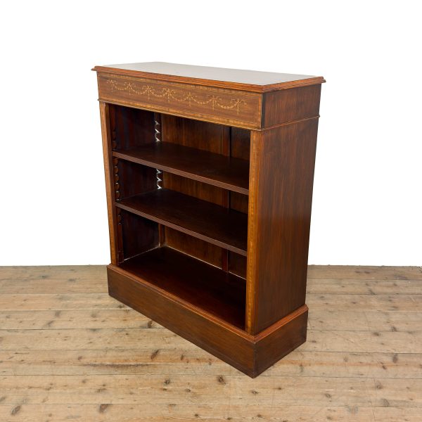 M-7008 20th Century Sheraton Style Open Bookcase (4)