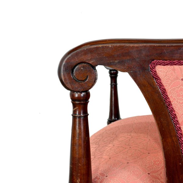 M-7011 Regency Style Mahogany Framed Armchair (4)