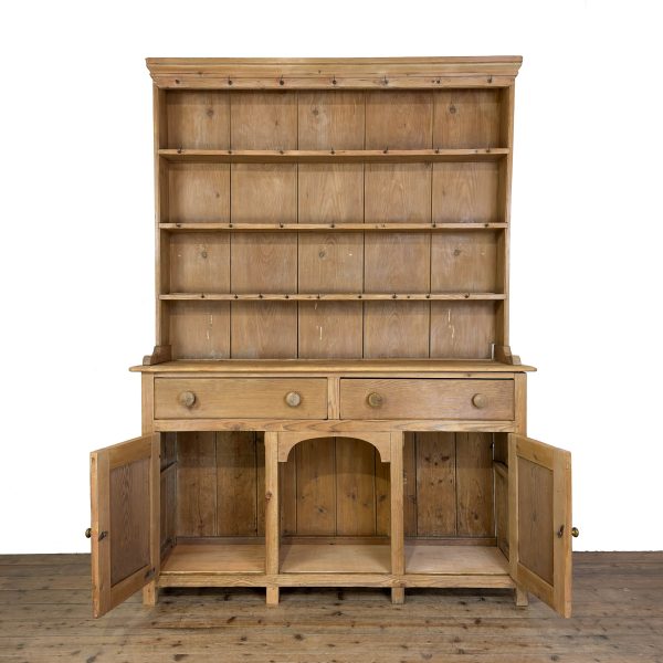 M-7016 Antique Victorian Pine Kitchen Dresser (5)