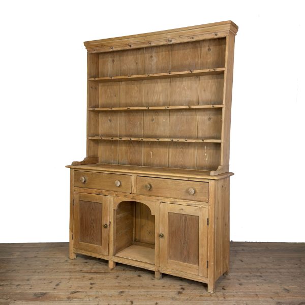 M-7016 Antique Victorian Pine Kitchen Dresser (7)