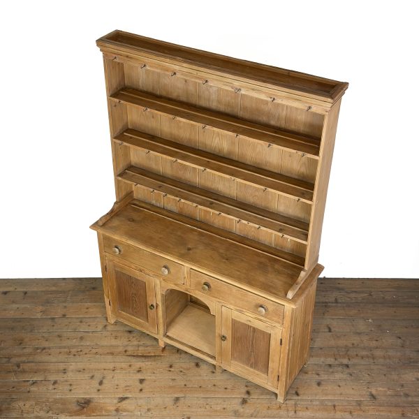M-7016 Antique Victorian Pine Kitchen Dresser (8)