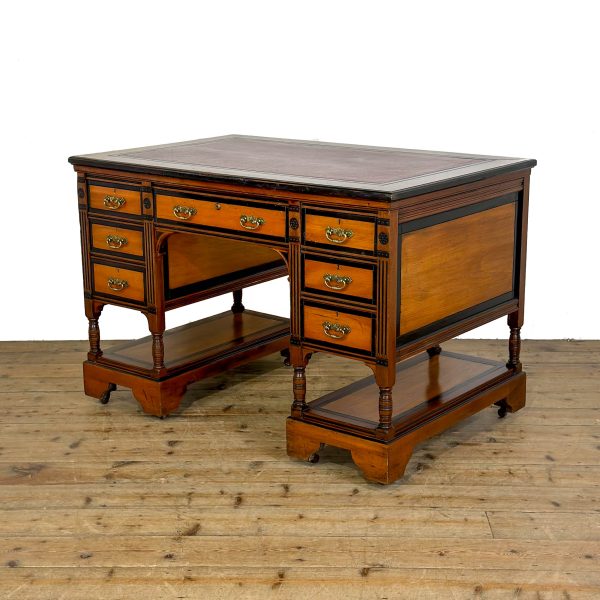 M-7019 Antique Aesthetic Movement Double Sided Partners Desk (3)