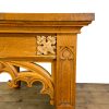 M-7030 Antique Gothic Revival Golden Oak Welsh Chapel Al (7)
