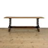 M-7036B Vintage Oak Refectory Style Coffee Table (2)