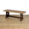 M-7036B Vintage Oak Refectory Style Coffee Table (3)