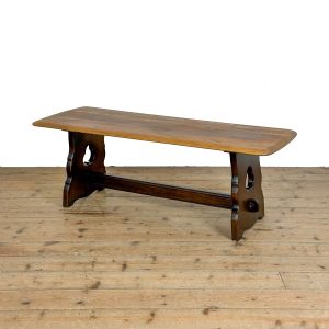 M-7036B Vintage Oak Refectory Style Coffee Table (3)