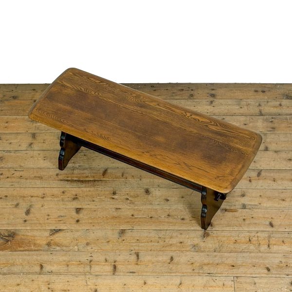M-7036B Vintage Oak Refectory Style Coffee Table (4)