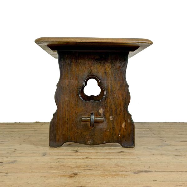M-7036B Vintage Oak Refectory Style Coffee Table (7)