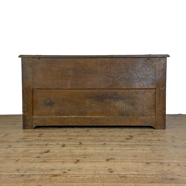 M-7038 Antique 19th Century Oak Coffer (9)