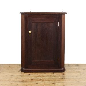 M-5886 Antique Mahogany Hanging Corner Cupboard 1