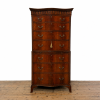 M-S027 Antique Mahogany Serpentine Chest on Chest (1)