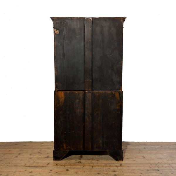 M-S027 Antique Mahogany Serpentine Chest on Chest (10)