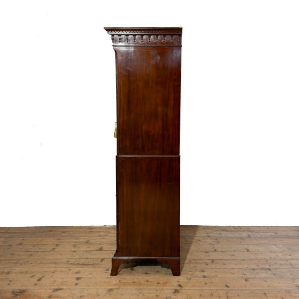 M-S027 Antique Mahogany Serpentine Chest on Chest (8)